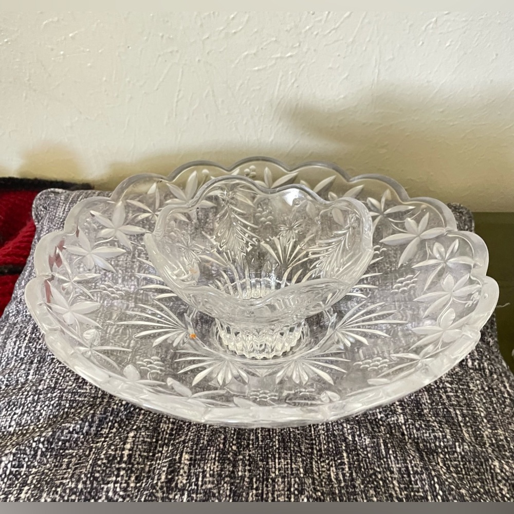 WATERFORD CRYSTAL GIFTWARE ROUND BOWL PRISTINE BOWLS 12 Inc & 5.5 Inch